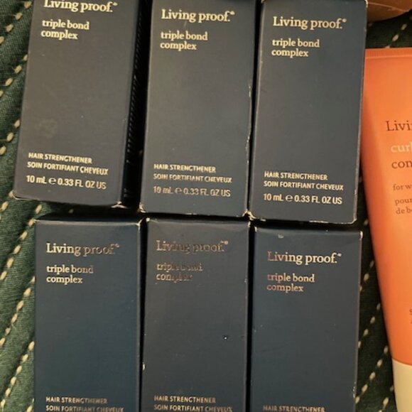 Living Proof Bundle Triple Bond Complex Smooth Styling Spray Curl Shampoo NEW - Picture 4 of 11
